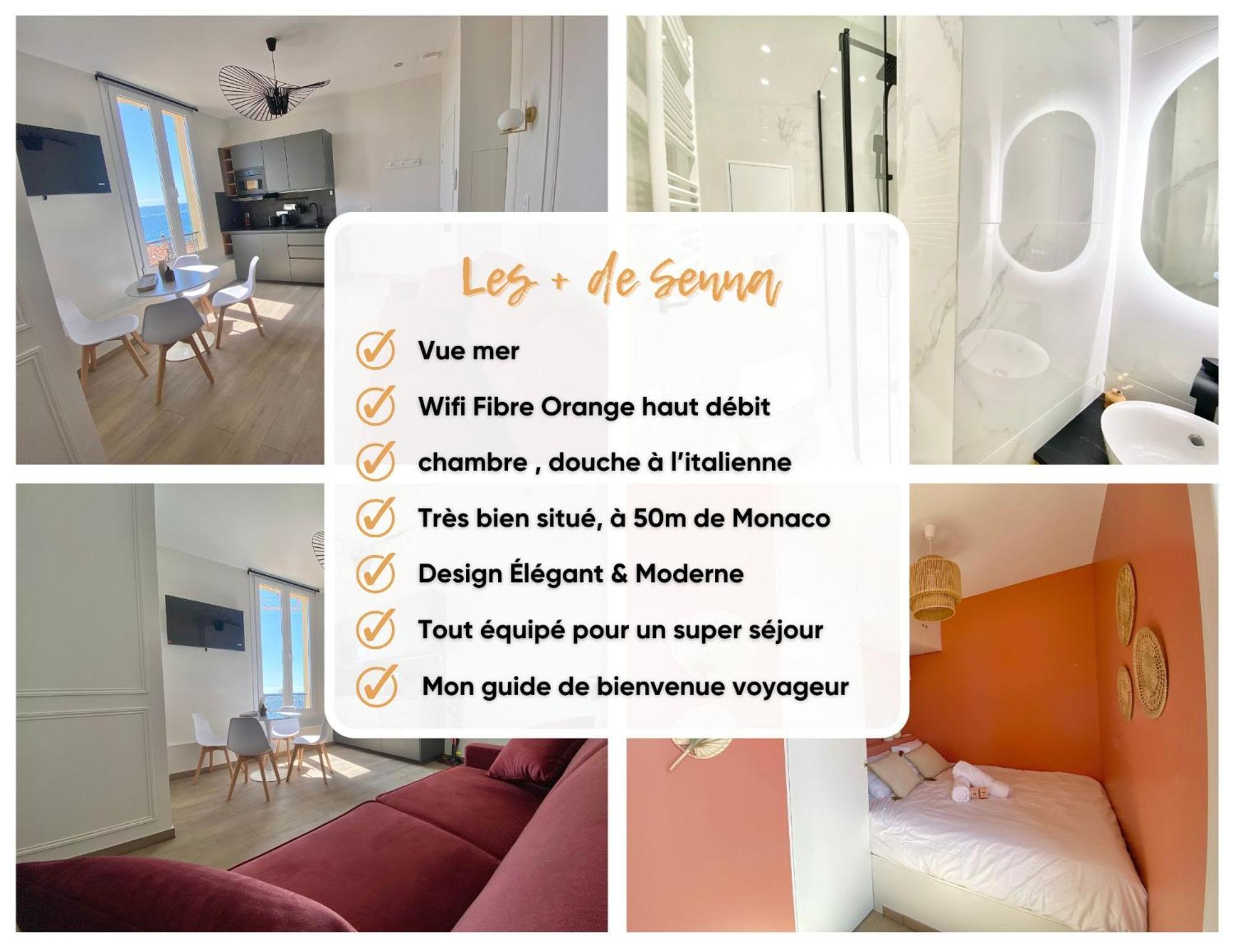 Appartement Moderne Climatise Monaco Vue Mer Кап-д'Ай Экстерьер фото
