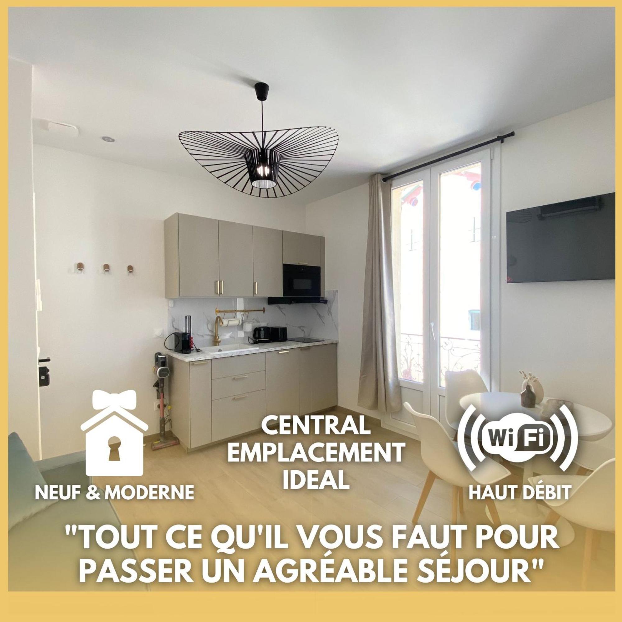 Appartement Moderne Climatise Monaco Vue Mer Кап-д'Ай Экстерьер фото